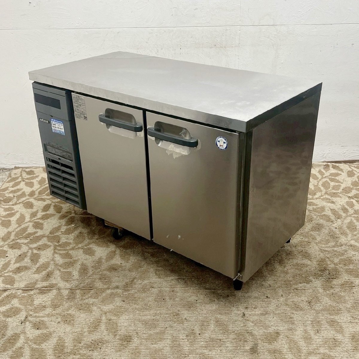 フクシマガリレイ コールドテーブル冷蔵庫 LCC-120RM2 100V 奥行600mm 239L 台下冷蔵庫 2022年製/D2845拍卖