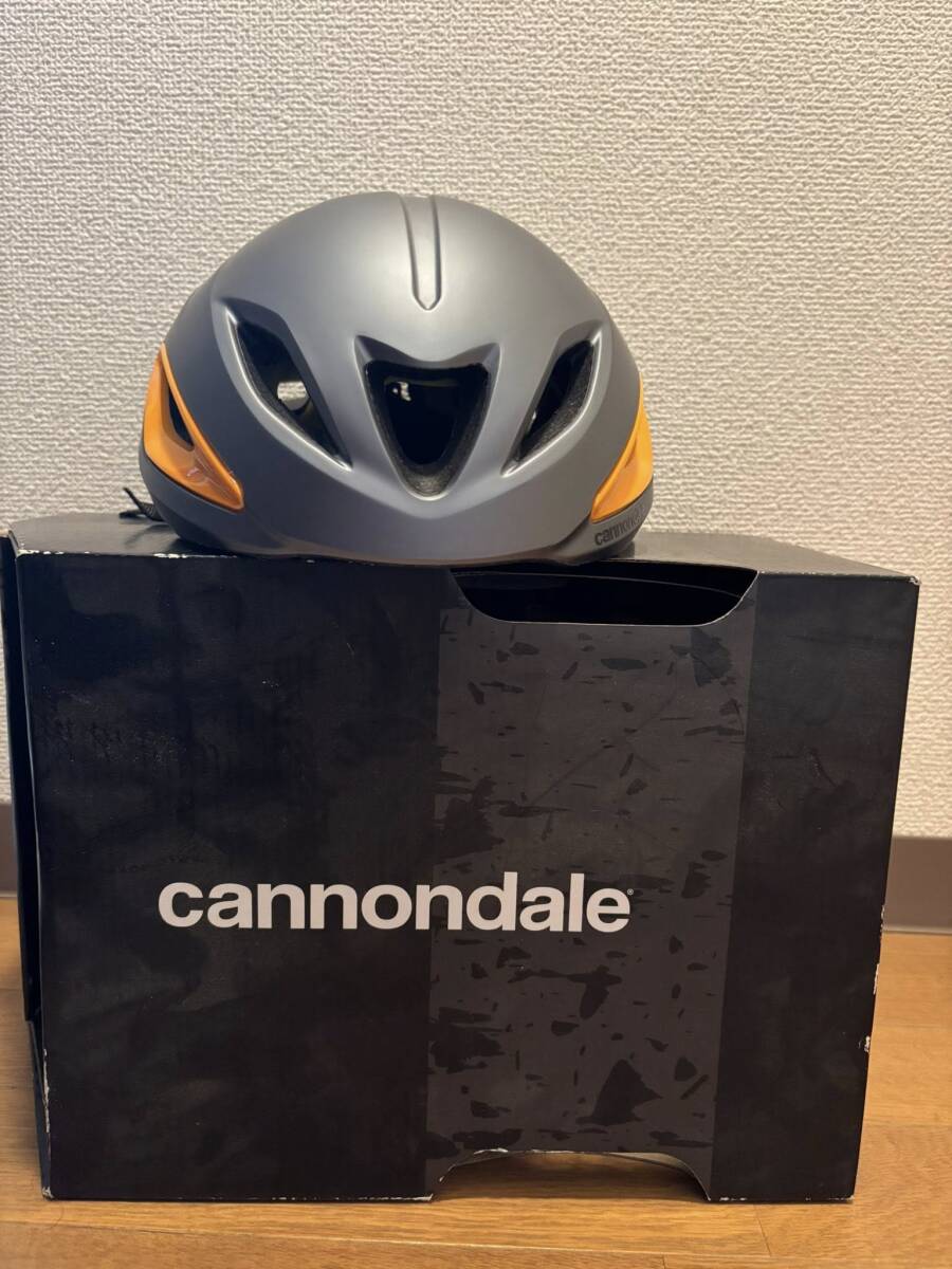 Cannondale INTAKE MIPS ヘルメット S/M グレー×オレンジ 新品未使用 箱あり キャノンデール拍卖