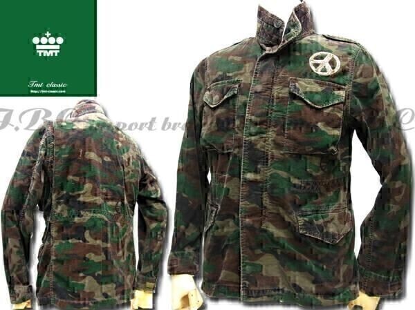 1円★激レア TMT Classic★ティーエムティークラッシック ミリタリー迷彩ブルゾン カモフラージュカーキ SizeM【本物保証】芸能人御用達拍卖