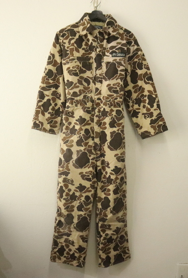 J991 80sビンテージ Dakota 中綿 ハンティングカモ つなぎ USA製■1980年代製 XSサイズくらい ブラウン オールインワン アメカジ 古着 激安拍卖