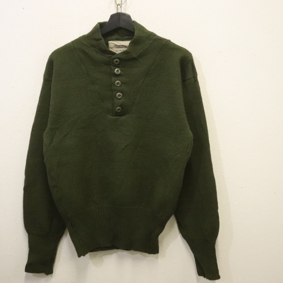 m260 2000年代製 JOHNOWNBEYCOMPANY ウールニットセーター■00s 表記XLサイズ グリーン ミリタリー 民間 アメカジ ストリート 古着 90s 80s拍卖