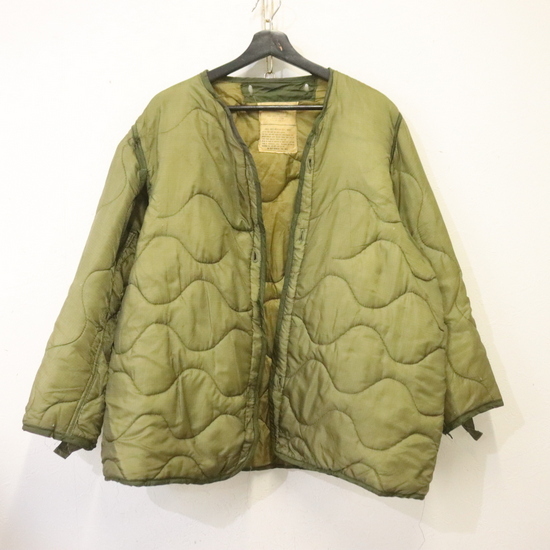 n48 70sビンテージ U.S.ARMY キルティングライナージャケット■1970年代製 表記Lサイズ グリーン ミリタリー M-65 アメカジ 古着 古着卸拍卖