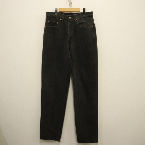 D605 90sビンテージ Levis リーバイス 550 デニムパンツ■1990年代製 表記W32L36 ブラック 黒 ジーパン ジーンズ アメカジ 古着 古着卸拍卖