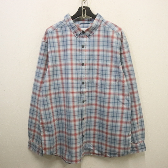 D608 2000年代製 Columbia コロンビア 長袖シャツ■00s 表記XLサイズ チェック ボタンダウン アウトドア 古着 アメカジ ストリート拍卖
