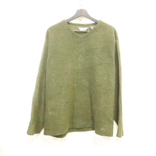 j214 90sビンテージ QUIKSILVER フリーストップス■1990年代製 表記Mサイズ グリーン 無地 アメカジ ストリート 古着 古着卸 激安拍卖