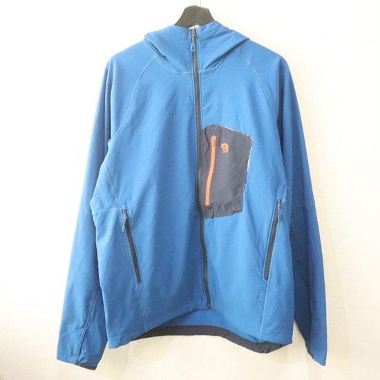 S920 2000年代製 MOUNTAIN HARDWEAR ジップパーカー■00s 約XLサイズ ブルー フルジップ フーディー アメカジ 古着 古着卸 90s拍卖