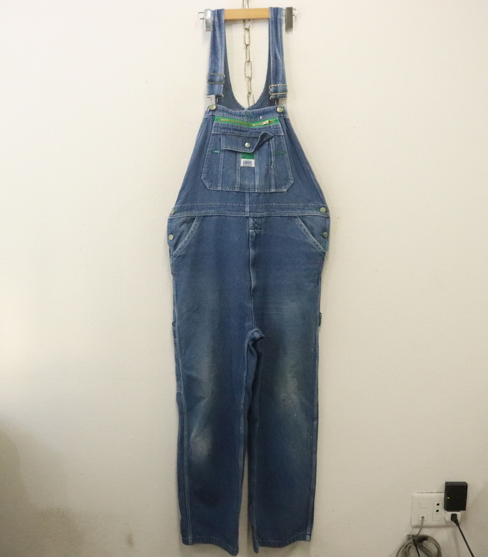 r515 2000年代製 LIBERTY デニムオーバオール■00s 表記W36L32 ブルー サロペット ワーク アメカジ ストリート 古着 激安 古着卸 90s拍卖
