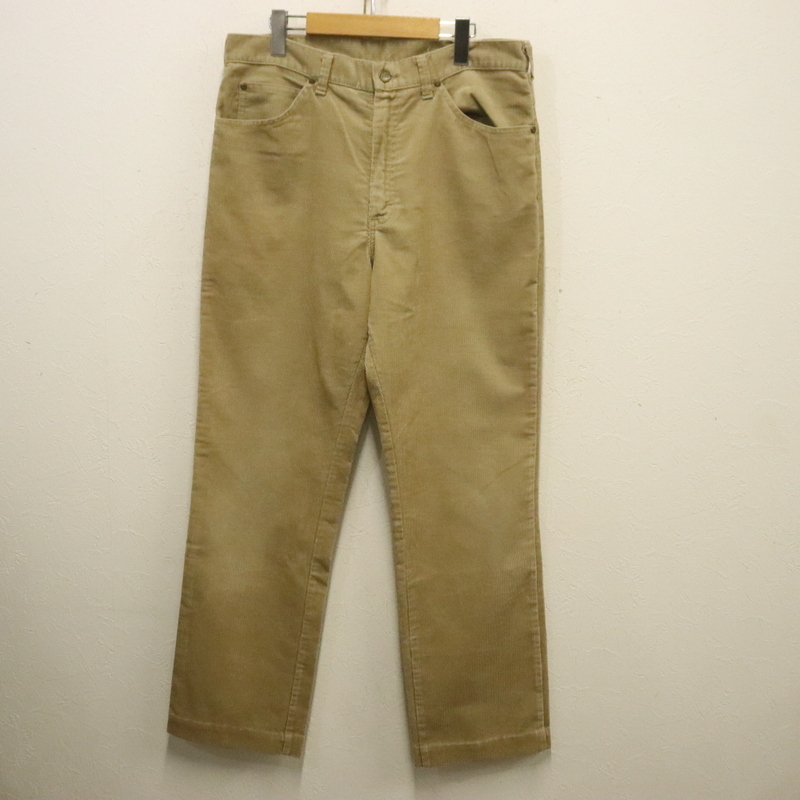 A794 80sビンテージ Lee リー コーデュロイパンツ■1980年代製 表記W34L32 ブラウン 42TALON 古着 アメカジ ストリート 90s 70s 激安拍卖