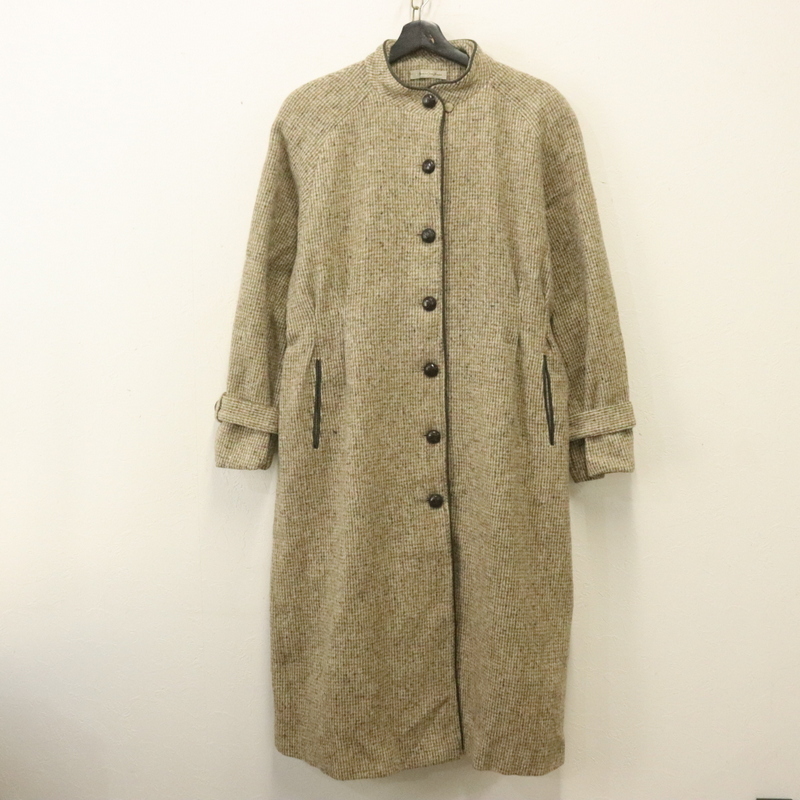 r516 70sビンテージ CEDARHURST ウールコート■1970年代製 約Mサイズ レディース ベージュ ロングコート アメカジ 古着 激安 古着卸拍卖