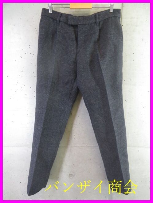 4011b23◆未使用◆日本製◆90cm◆Sacai サカイ ツイードウールパンツ 3/スラックスパンツ/ジャケット/スーツ/シャツ/ニットセーター/コート拍卖