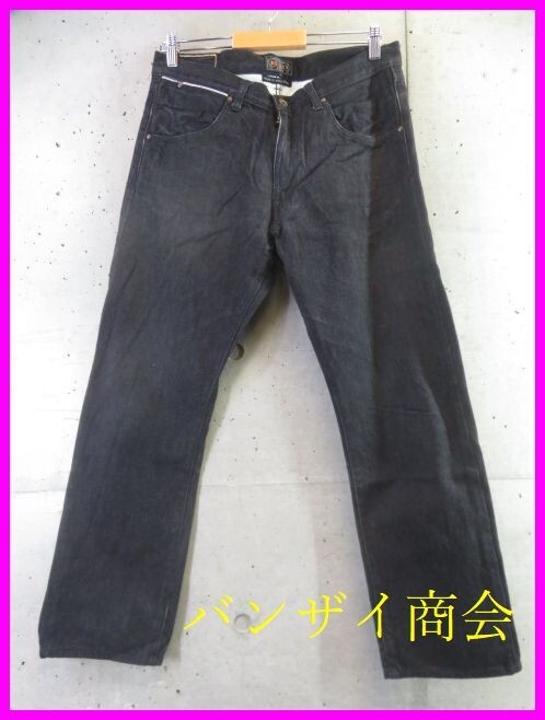 7011b40◆良品です◆日本製◆84cm◆BEAMS ビームス 赤耳セルビッチ ブラックデニムジーンズ M/パンツ/ジーパン/ジャケット/シャツ/コート黒拍卖