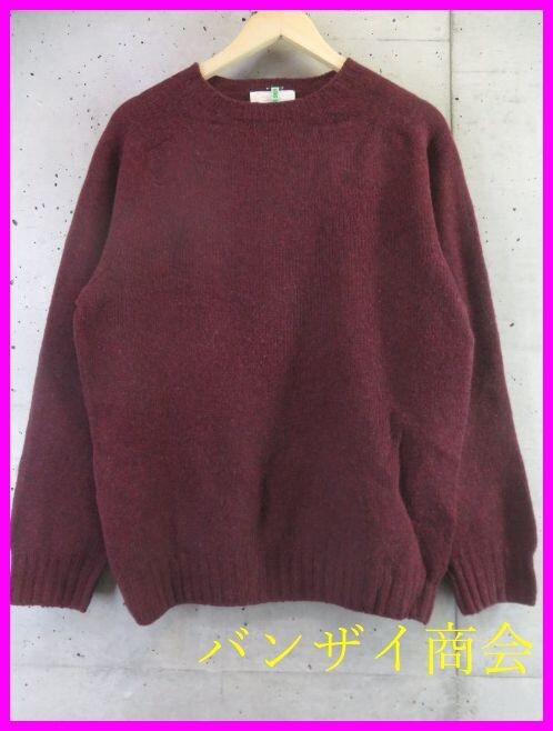 5111b14◆良品です◆スコットランド製◆ユナイテッドアローズ ウールニットセーター XL/カーディガン/ベスト/ジャケット/シャツ/コート拍卖