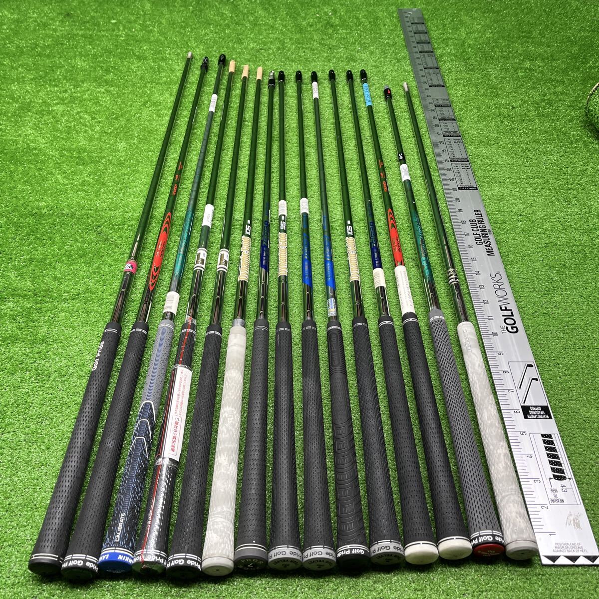 寶 シャフト15本まとめ売り 試打用シャフト N.Spro Zelos7.8 dynamic gold など 特殊シャフト拍卖