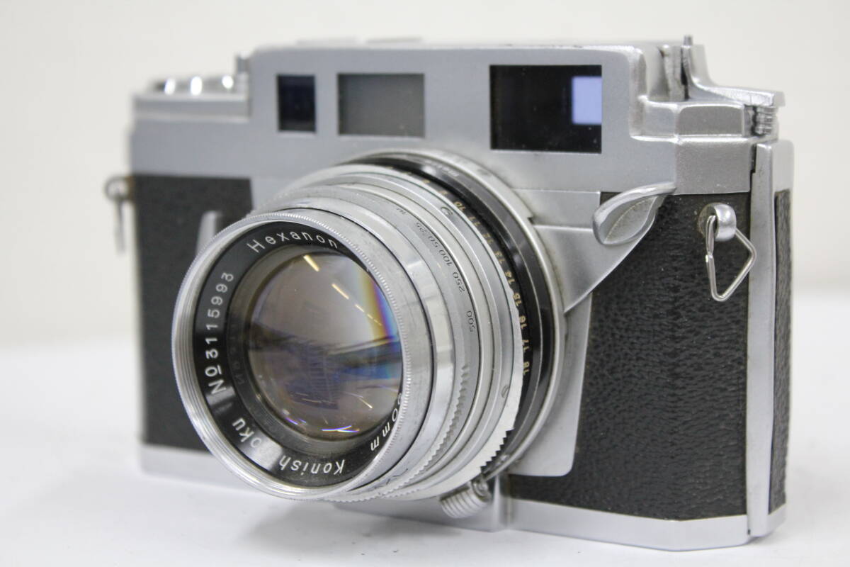 【返品保証】 コニカ KONICA III A Hexanon 50mm F1.8 レンジファインダー カメラ e4156拍卖