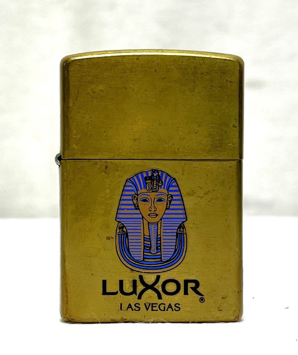 ▽Zippo ジッポー LUXOR LAS VEGAS オイルライター ジャンク・着火未確認・火花出ません▽013651拍卖