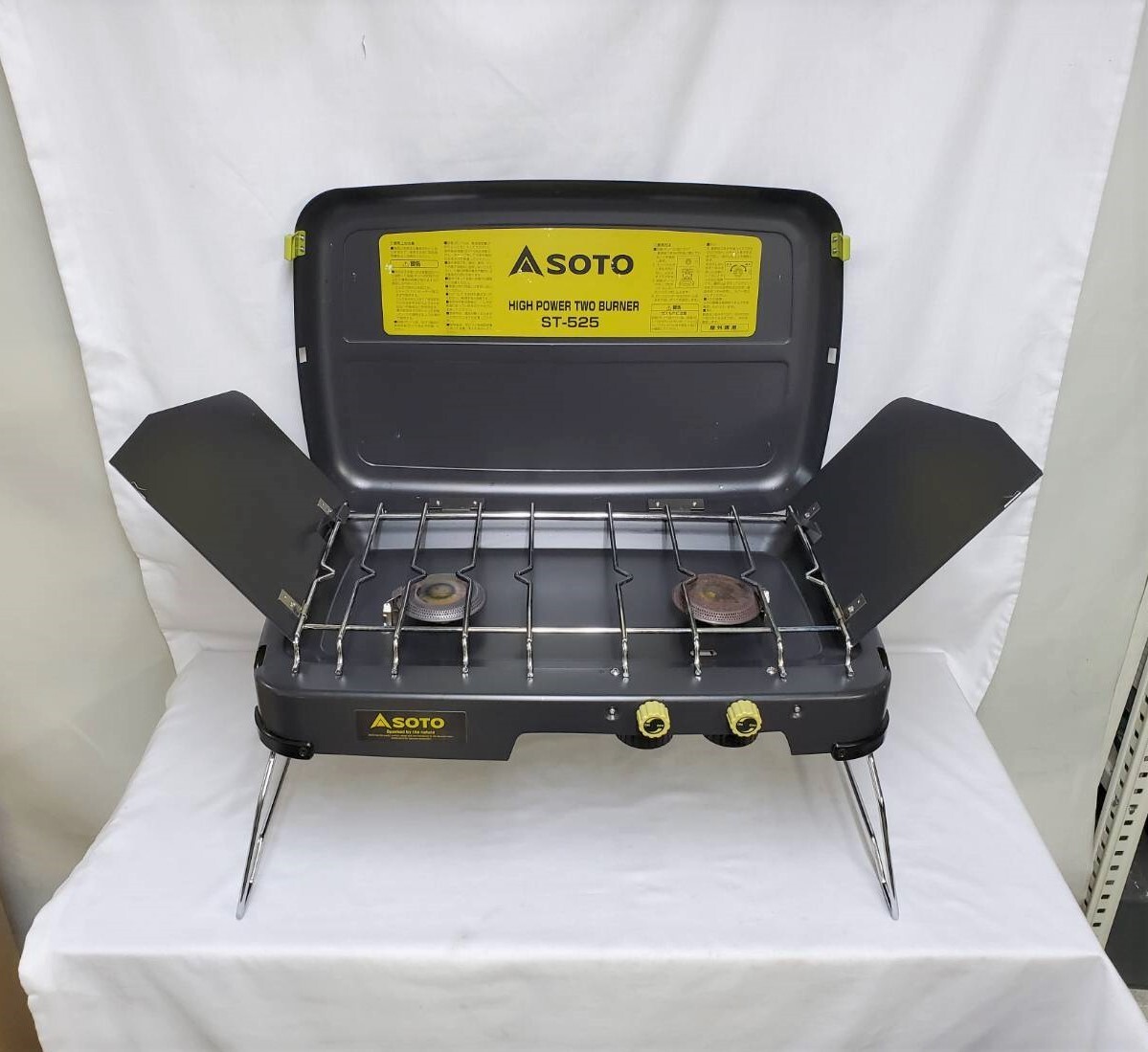 ▽SOTO ハイパワーツーバーナー ST-525 点火確認済み / サウスフィールド 収納ケース付き 中古▽003732拍卖