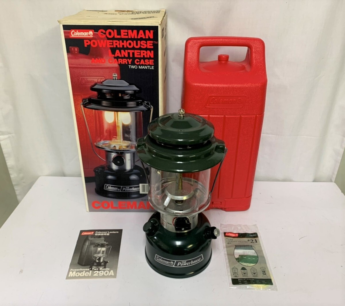 ▽現状品 Coleman コールマン ランタン 290A740J パワーハウス ツーマントルランタン ソックスタイプマントル(2枚)付き 中古▽004141拍卖