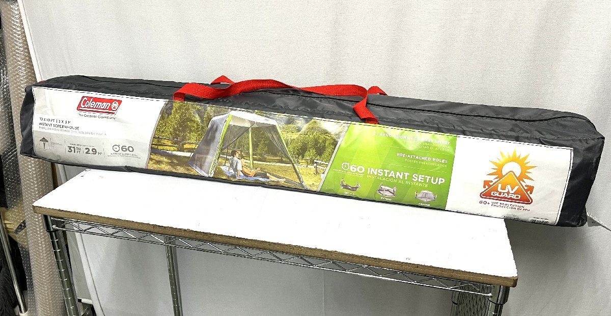 ▽Coleman コールマン INSTANT SCREENHOUSE 10×10FT 3×3M 現状品▽011763拍卖