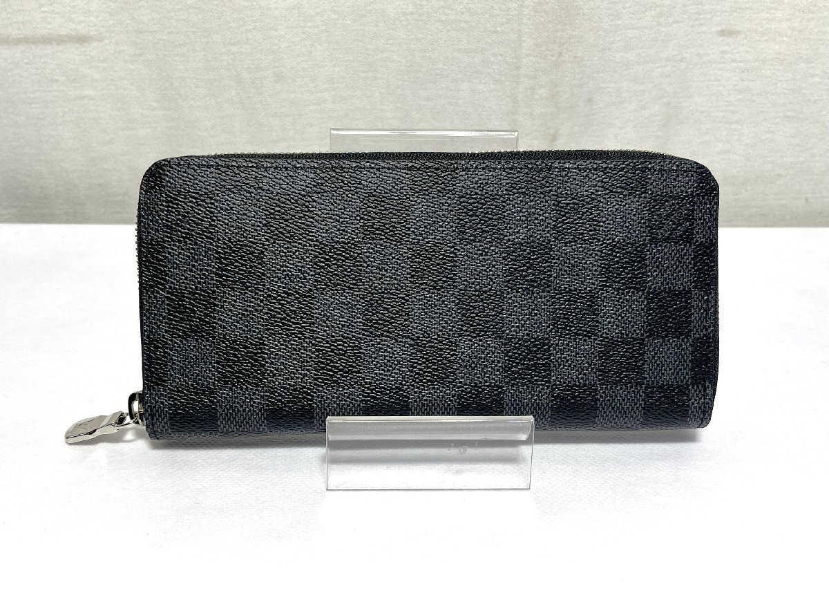 ▽LOUIS VUITTON ルイ・ヴィトン ジッピーウォレット ホリゾンタル ダミエ N00056 ICチップ 美品▽012381拍卖