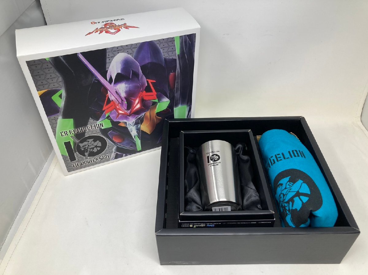 ◆未使用 保管品 CRエヴァンゲリオン タンブラー&トートバッグ セット 10周年記念 非売品 箱付き◆7942拍卖