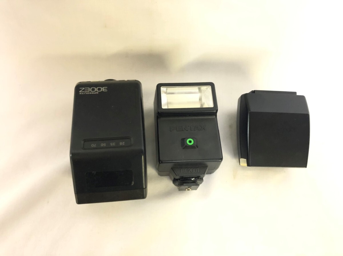 ▽ジャンク ストロボ 3個 CANON SPEEDLITE 300EZ/オリンパスT20/PENTAX AF200T▽004243拍卖