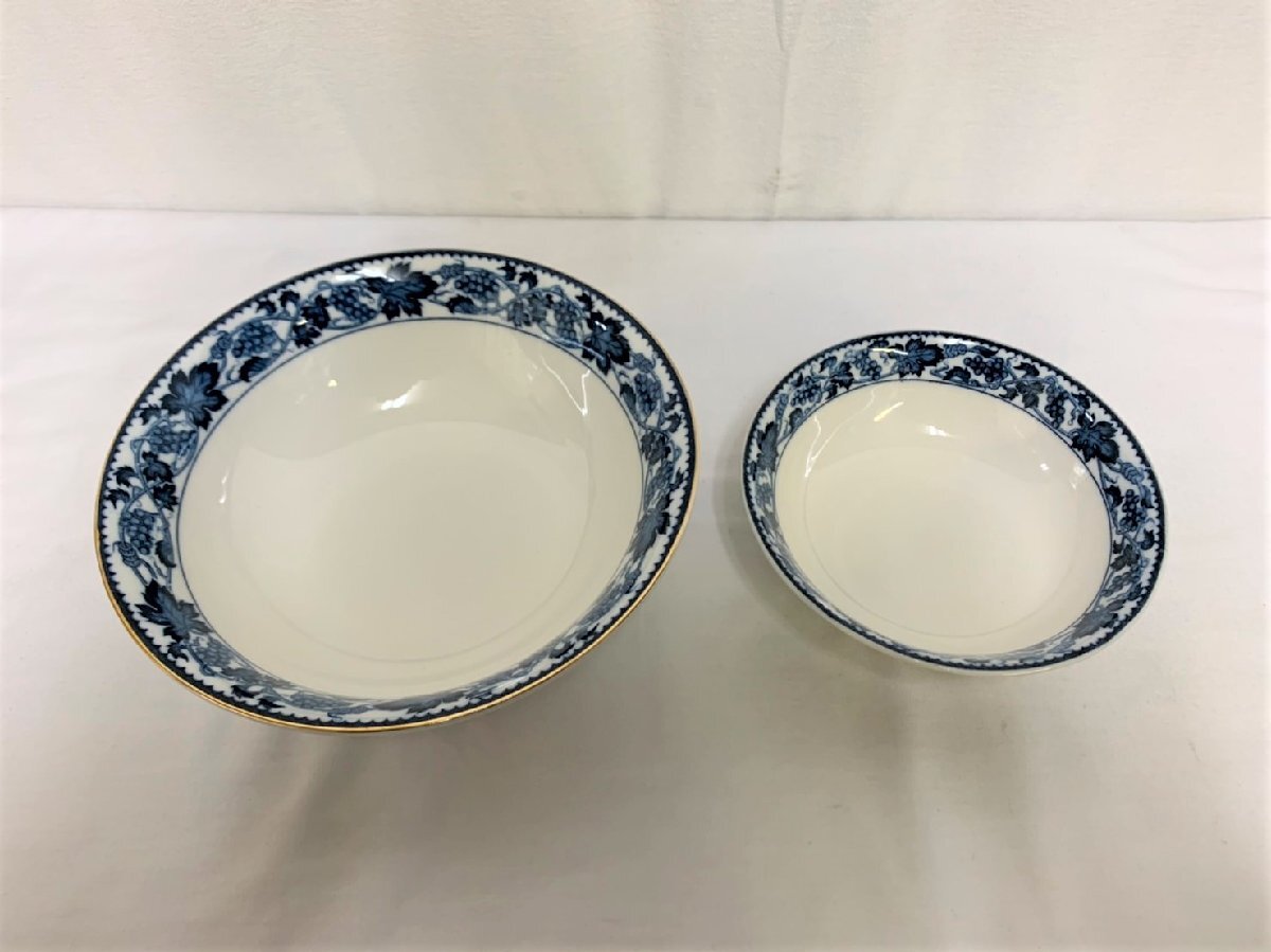 ▽NIKKO ニッコー DOUBLEPHOENIX ダブルフェニックス 深皿×1枚 ボール×1枚 ブドウ柄 中古▽007413拍卖