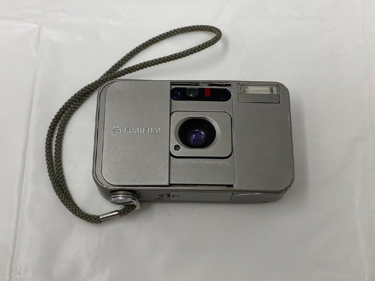 ◆FUJIFILM 富士フィルム フィルムカメラ CARDIA mini TIARA レンズカバー?破損 現状 通電シャッター確認 ジャンク◆13360拍卖