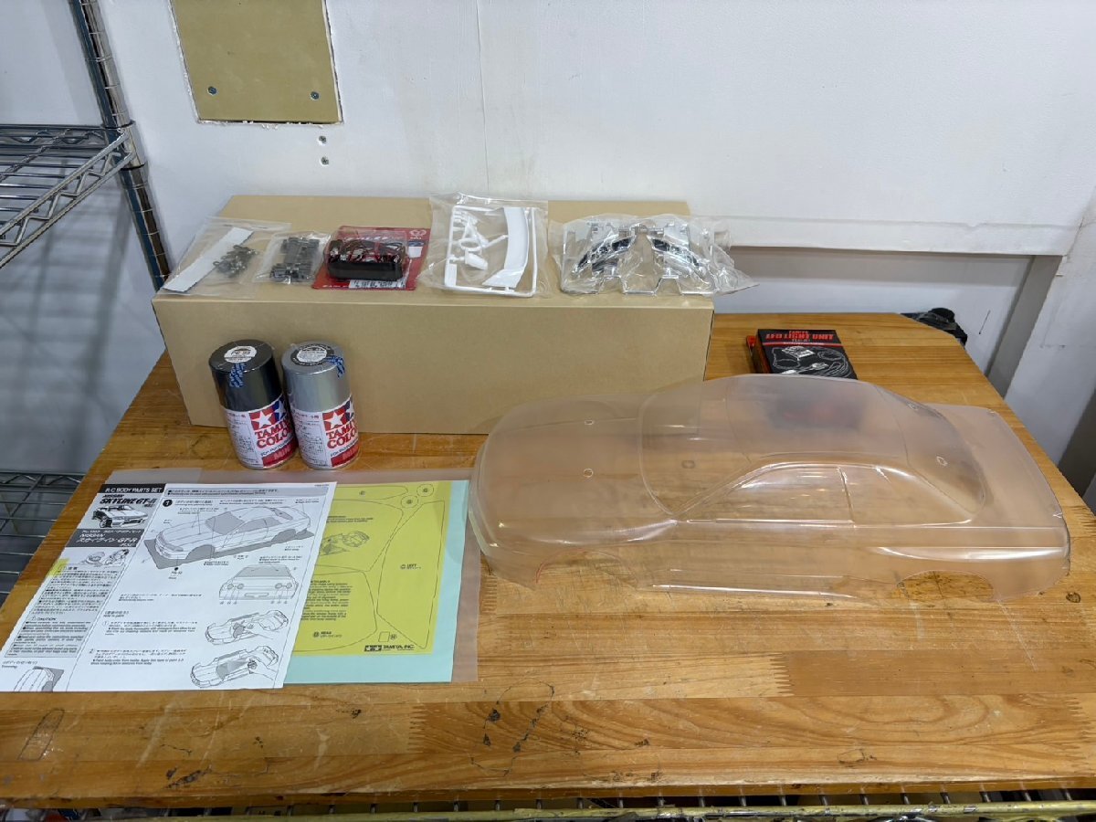 ◆TAMIYA タミヤ ラジコン スペアボディセット NISSAN SKYLINE GT-R 付属あり ホビー 箱付き 中古◆17199★拍卖