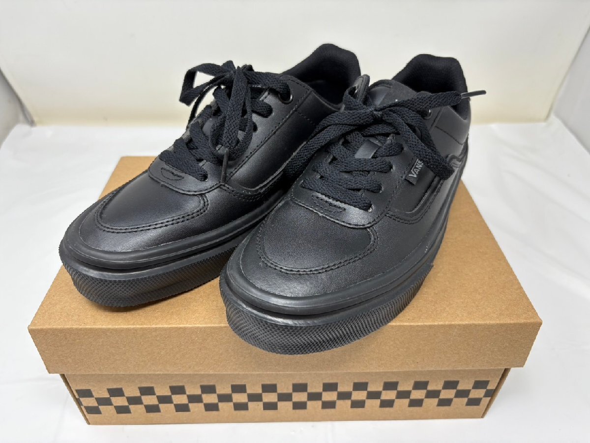 ◆VANS ヴァンズ スニーカー 黒 ブラック 23.5cm V3848MN 箱付き 中古◆16782★拍卖