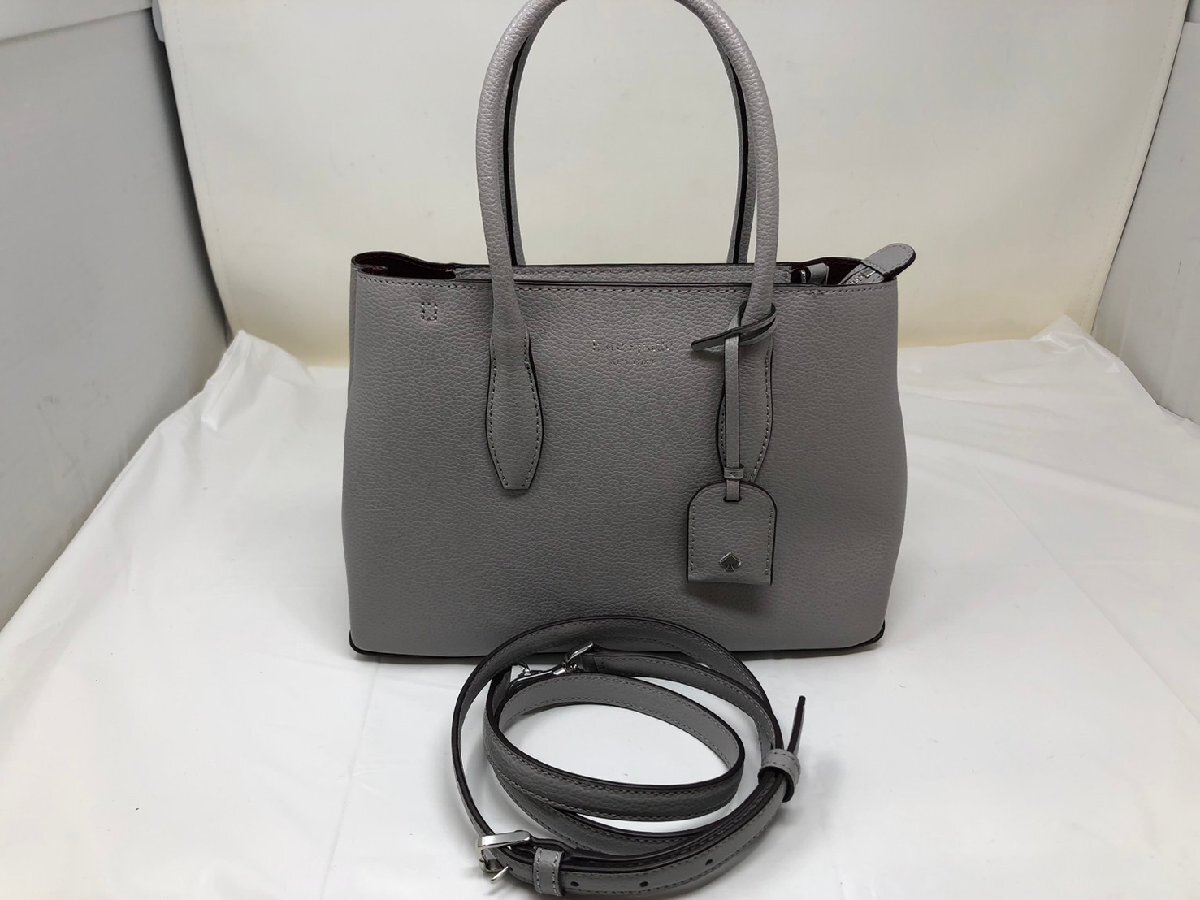◆kate spade ケイトスペード 2wayバッグ ハンドバッグ ショルダーバッグ グレー系 中古◆15533★拍卖