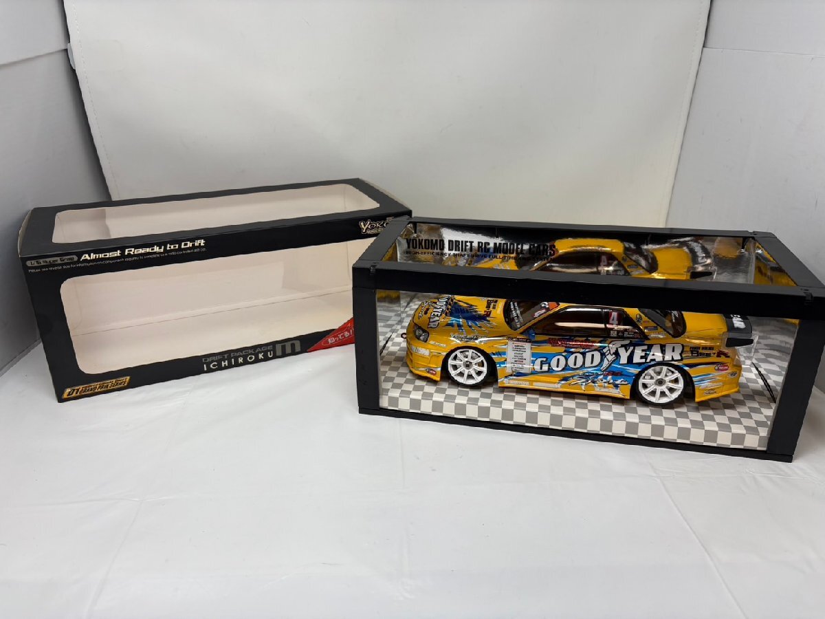 ◆YOKOMO ヨコモ ラジコン イチロクM スカイライン B324R 黄色系 ラジドリ 1/16スケール 箱付き 現状 ジャンク扱い◆17291拍卖