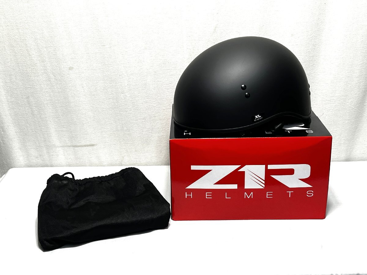 ▽Z1R VAGRANT HELMET CASQUE ハーフヘルメット XL カラー:MATTE BLACK 0103-1272 DOT規格 未使用▽013839拍卖