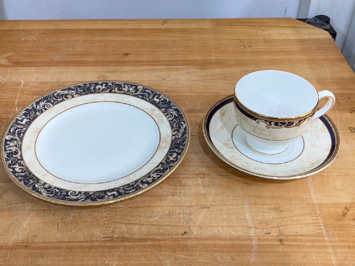 ◆未使用 保管品 WEDGWOOD ウェッジウッド カップ&ソーサー プレートセット CORNUCOPIA コーヌコピア◆15105★拍卖