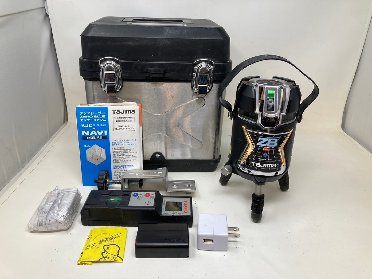 ◆Tajima タジマ ブルーグリーンレーザー ZEROB LS-KJC ケース付き 校正前提 通電のみ確認 中古 現状◆12405拍卖