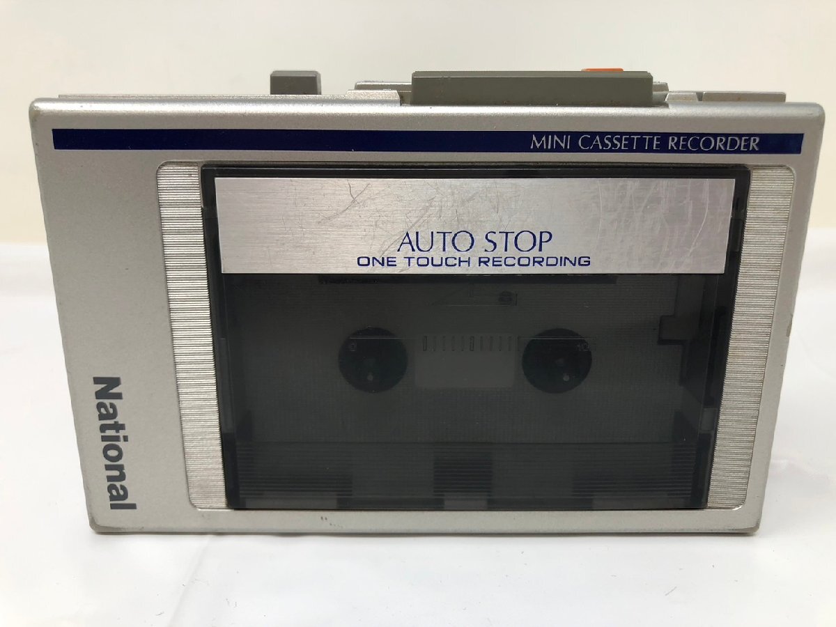◆National ナショナル ミニカセットレコーダー RQ-346 通電のみ確認 動作未確認 ジャンク扱い◆14062★拍卖