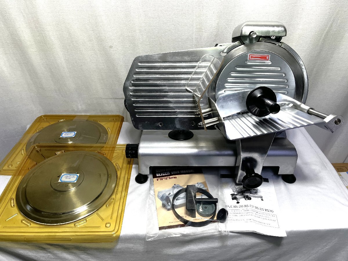 ▽ダイシン商事 Meat slicer ミートスライサー BS-25 厚さ調整:0~12mm ジャンク・簡単な動作確認のみ▽013991拍卖