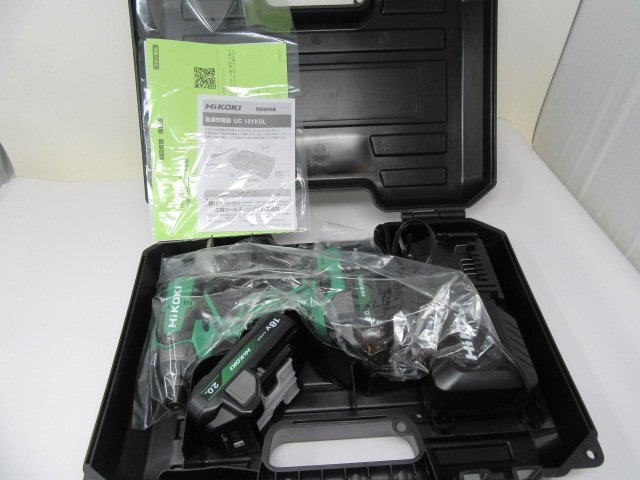 ◆未使用 HITACHI 日立 ヒタチ インパクトドライバー WH18DD 2Ah バッテリー×1、充電器付属 工具◆13104拍卖