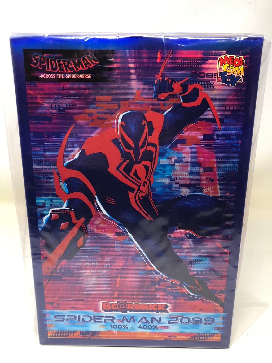 ◆未使用 未開封 BE@RBRICK SPIDER-MAN アクロス ベアブリック スパイダーマン 2099 100% & 400%◆10315拍卖