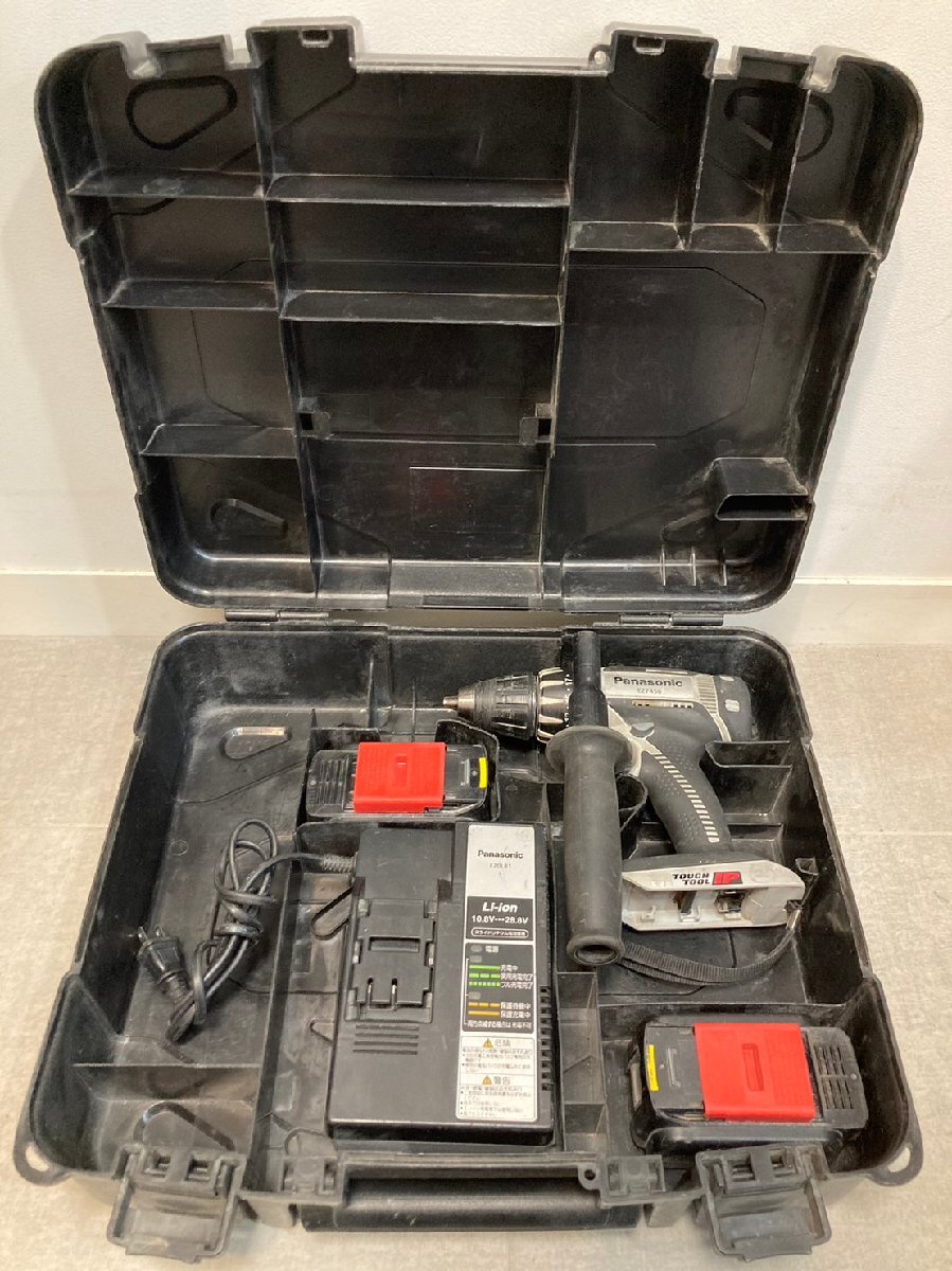 ◆Panasonic パナソニック 充電ドリルドライバ EZ7450 バッテリー×2,充電器×1 ケース付き 工具 中古◆11293★拍卖