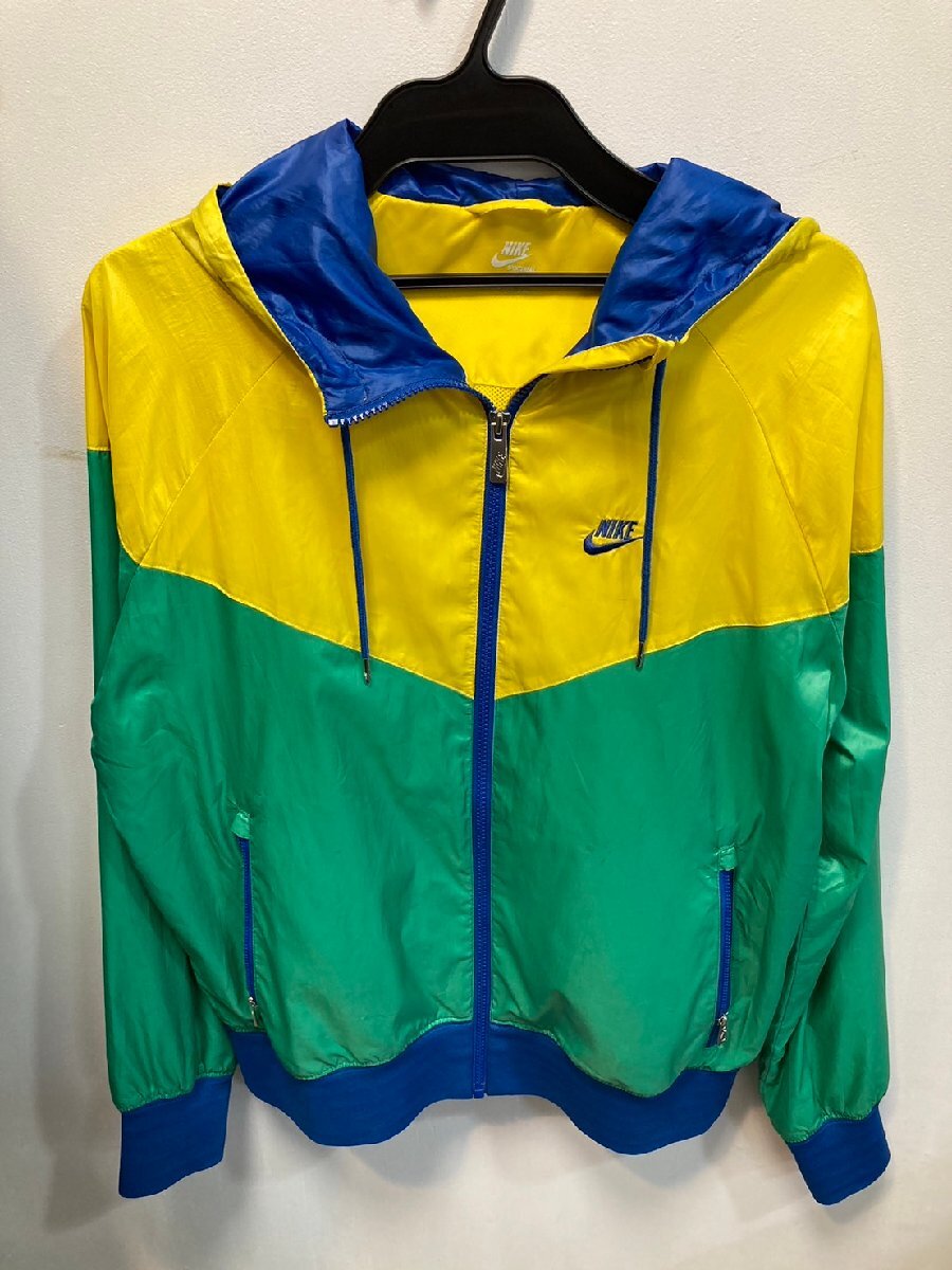 ◆NIKE ナイキ ナイロンジャケット Mサイズ イエロー×グリーン SP100812EAG アウター 中古◆13876★拍卖