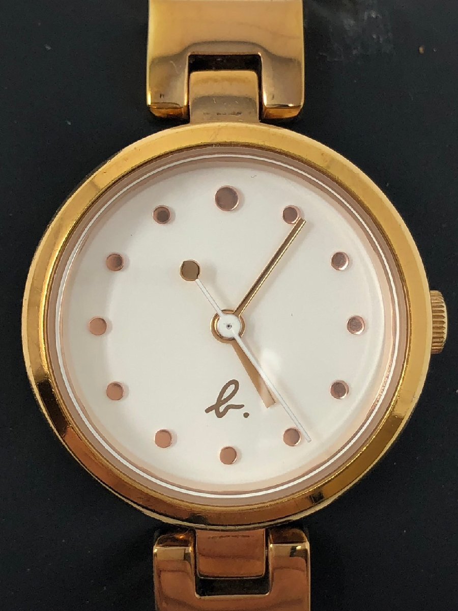 ◆agnes b.アニエスベー レディース腕時計 ゴールド J21-KMV0 中古◆17249拍卖