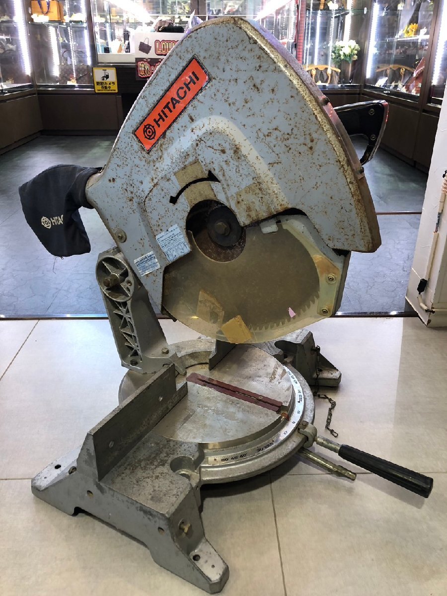 ◆【引取限定!!長野県諏訪市】日立 HITACHI 380mm ブレーキ付 卓上丸のこ C15F 丸ノコ 中古◆13377★拍卖