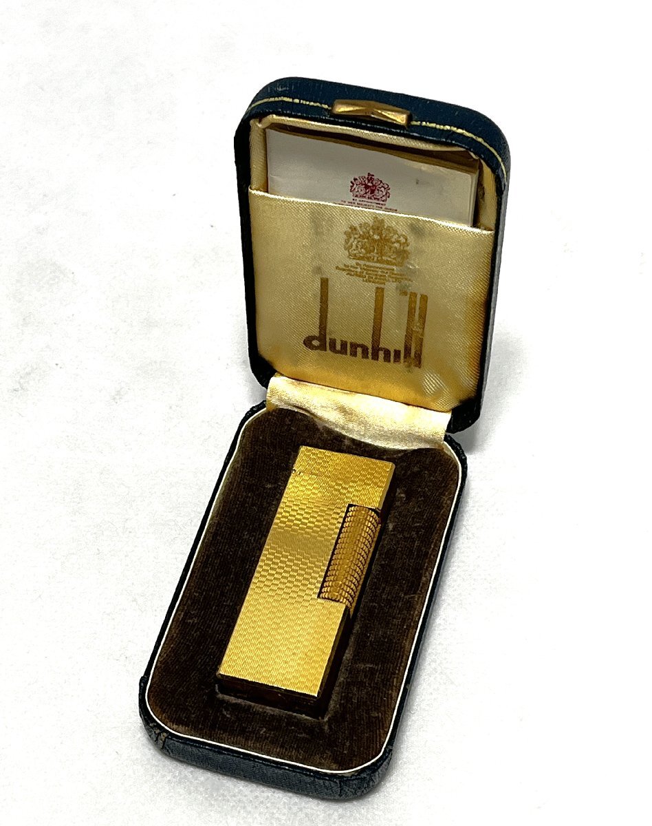 ▽dunhill ダンヒル ローラー ガスライター カラー:ゴールド ジャンク・着火未確認▽013654拍卖