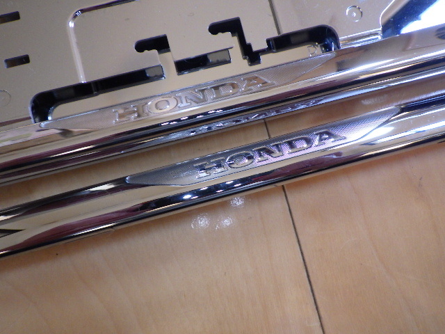 ☆ 新型ホンダ HONDA 純正 シルバーメッキ ナンバーフレームセット☆拍卖
