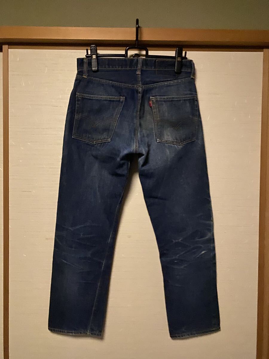 鬼ヒゲ ハチノス 耳付き Levi's 505 66前期 赤耳 70s スレーキスタンプ リーバイス ビンテージ デニム 60s BIGE 501 XX 506 502 50s 507拍卖