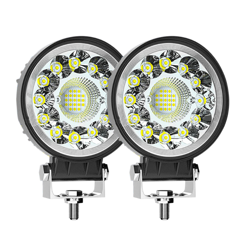 ワークライト 99W LED 作業灯 4インチ ワークライト 33連LED 車外灯 防水・防塵・耐震・長寿命 ホワイト 7920LM 12V-24V 2個入り拍卖
