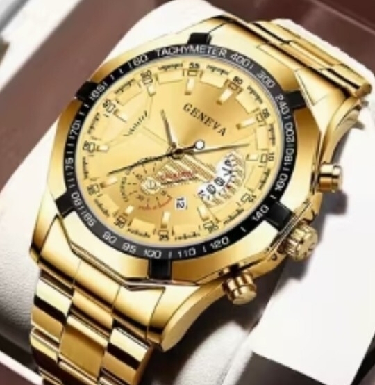 1円スタート!激安価格!メンズウォッチ ゴールド拍卖