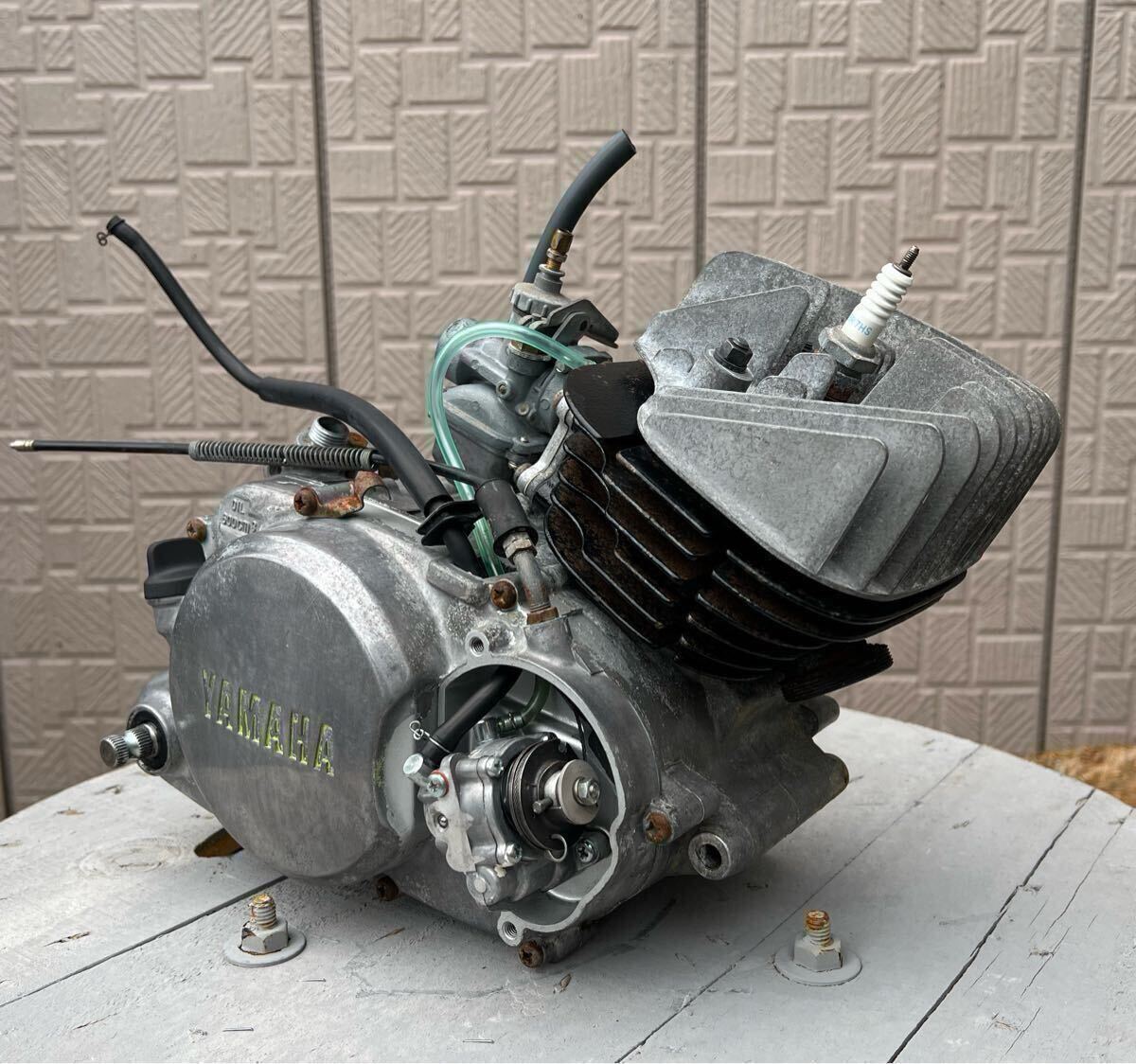 ヤマハ GT80 5速リターン 79cc エンジン クランキングOK 社外ピストン (検 ミニトレ YSR YZ ボアアップ 3M8 旧車 希少 当時拍卖