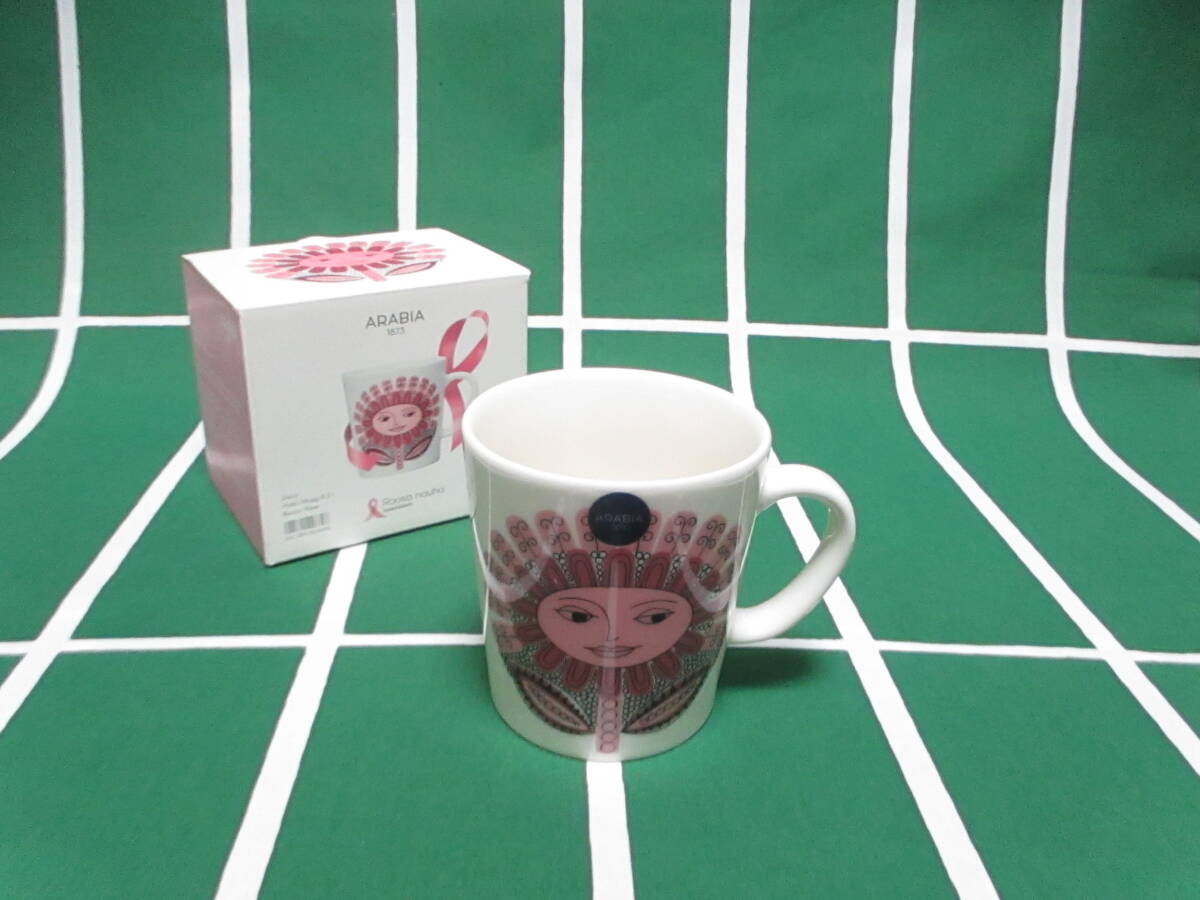 アラビア◇DAISY / デイジー マグカップ◇「PINK RIBBON / ピンクリボン」拍卖