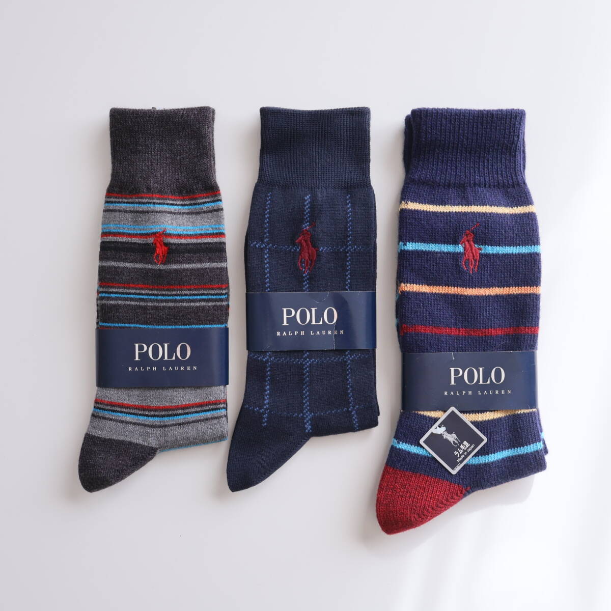 ■未使用 POLO RALPH LAUREN ポロ ラルフローレン 靴下 3足 A■拍卖